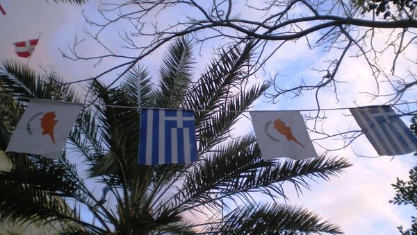 Cyprus, Greece flags - Sputnik International