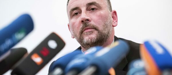 Organizer Lutz Bachmann, speaks during a news conference of the group 'Patriotic Europeans against the Islamization of the West' (PEGIDA) in Dresden Organizer Lutz Bachmann, speaks during a news conference of the group 'Patriotic Europeans against the Islamization of the West' (PEGIDA) in Dresden - Sputnik International