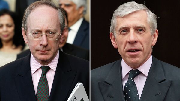 In a combination of file pictures created on February 23, 2015 British politician Malcolm Rifkind (L) leaves an Observance for Commonwealth Day Service at Westminster Abbey in London - Sputnik International