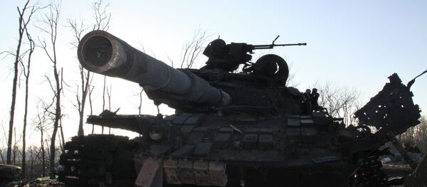 Ukrainian military equipment destroyed during combat activities in the city of Debaltseve. Ukrainian military equipment destroyed during combat activities in the city of Debaltseve. - Sputnik International