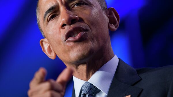 President Barack Obama speaks at the Democratic National Committee winter meeting in Washington - Sputnik International