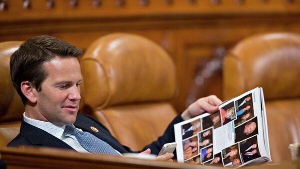 Congressman Aaron Schock would rather be on a private jet right now. - Sputnik International