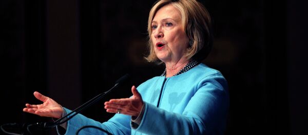 Former U.S. Secretary of State Hillary Clinton speaks on Smart Power: Security Through Inclusive Leadership at Georgetown University in Washington in this December 3, 2014 file photo Former U.S. Secretary of State Hillary Clinton speaks on Smart Power: Security Through Inclusive Leadership at Georgetown University in Washington in this December 3, 2014 file photo - Sputnik International