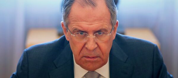 Russian Foreign Minister Sergei Lavrov during a meeting with French Senate President Gerard Larcher in Moscow - Sputnik International