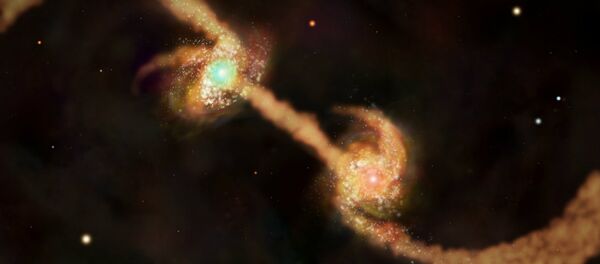 Merging Galaxies, each with Super massive black holes in the center, in Chandra Deep Field-North Merging Galaxies, each with Super massive black holes in the center, in Chandra Deep Field-North - Sputnik International