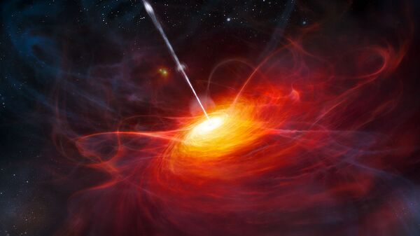 An artist’s rendering of the most distant quasar - Sputnik International
