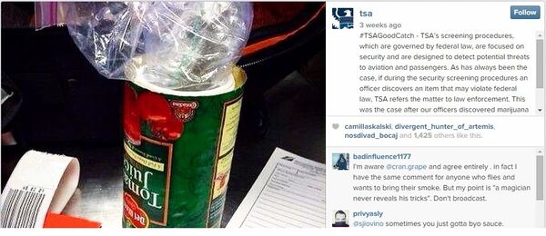 Because no one has ever tried to smuggle pot in a fake food can before.  - Sputnik International