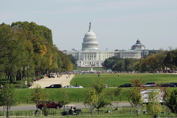 The United States Capitol, the meeting place of the US Congress in Washington, DC The Capitol's foundation stone was laid by George Washington on September 18, 1793 - Sputnik International