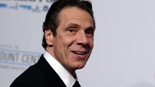 New York Governor Andrew Cuomo, arrives to attend the Elton John AIDS Foundation's 13th Annual An Enduring Vision Benefit on October 28, 2014 in New York - Sputnik International