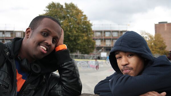 Fixer Mohammed Idle (left, from Kennington) made Breaking the Cycle - a satirical film about gang culture in London, featuring Isaac Stewart - with his friend Dante Powell-Farquharson, from Stockwell, and Fixers. They want to use their own experiences to warn other young people about the risks of joining a gang. - Sputnik International