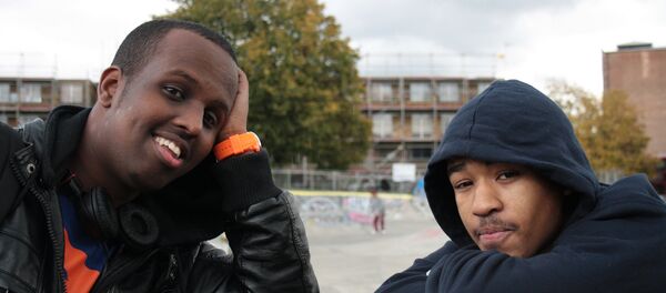 Fixer Mohammed Idle (left, from Kennington) made Breaking the Cycle - a satirical film about gang culture in London, featuring Isaac Stewart - with his friend Dante Powell-Farquharson, from Stockwell, and Fixers. They want to use their own experiences to warn other young people about the risks of joining a gang. Fixer Mohammed Idle (left, from Kennington) made Breaking the Cycle - a satirical film about gang culture in London, featuring Isaac Stewart - with his friend Dante Powell-Farquharson, from Stockwell, and Fixers. They want to use their own experiences to warn other young people about the risks of joining a gang. - Sputnik International