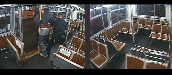 When the man, later identified as Bernard Warren, 36, objected, the cop struck him with a baton and pepper-sprayed him, forcing him onto the street. - Sputnik International