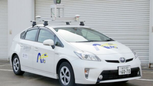 The driverless car developed by Kanazawa University. It will be road tested from March 1 to 2020 - Sputnik International