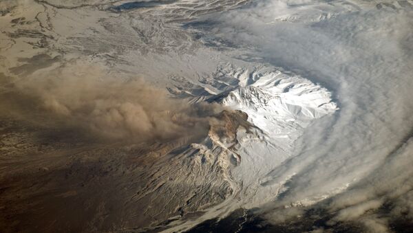 Shiveluch, one of Kamchatka’s most active volcanoes - Sputnik International