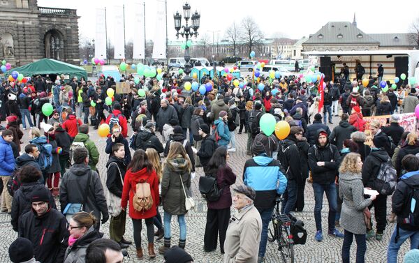 Antiracism Demo in Dresden - Sputnik International
