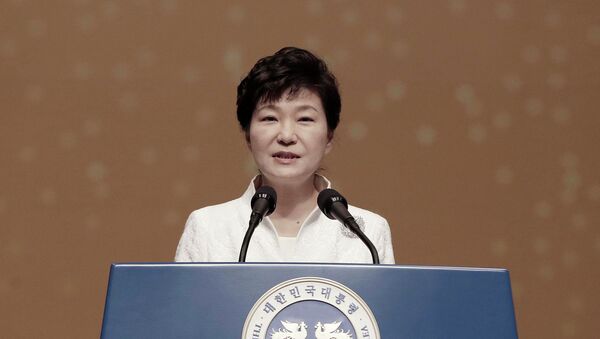 South Korean President Park Geun-hye speaks during a ceremony celebrating the 96th anniversary of Independence Movement Day, which commemorates the country's declaration of independence from Japanese colonization, in Seoul March 1, 2015 - Sputnik International