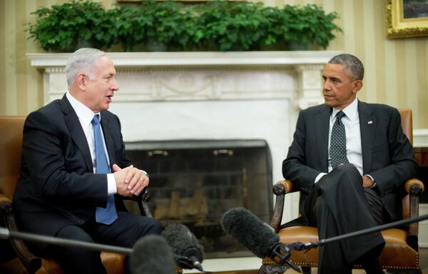 President Barack Obama meets with Israeli Prime Minister Benjamin Netanyahu in the Oval Office of the White House in 2014. President Barack Obama meets with Israeli Prime Minister Benjamin Netanyahu in the Oval Office of the White House in 2014. - Sputnik International