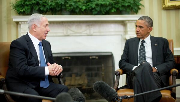 President Barack Obama meets with Israeli Prime Minister Benjamin Netanyahu in the Oval Office of the White House in 2014. - Sputnik International