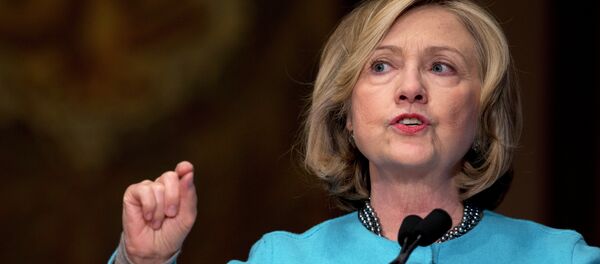Former Secretary of State Hillary Rodham Clinton speaks in Gaston Hall at Georgetown University in Washington - Sputnik International