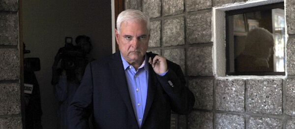 Panamanian former president and deputy of the Central American Parliament (Parlacen) Ricardo Martinelli arrives to a parliament's plenary session in Guatemala city Panamanian former president and deputy of the Central American Parliament (Parlacen) Ricardo Martinelli arrives to a parliament's plenary session in Guatemala city - Sputnik International