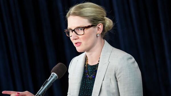 State Department Deputy Spokeswoman Marie Harf speaks during a briefing at the Washington Foreign Press Center - Sputnik International