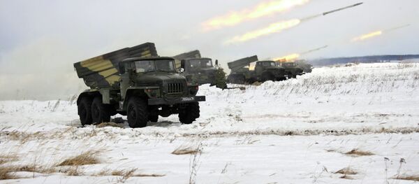 Artillery drills - Sputnik International