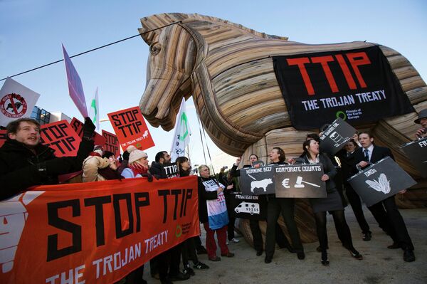 Anti-TTIP demonstration Anti-TTIP demonstration - Sputnik International