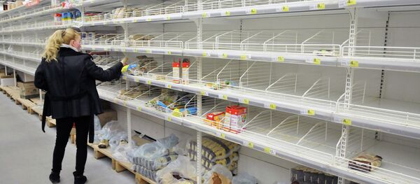 Hype at grocery stores in Lviv Hype at grocery stores in Lviv - Sputnik International