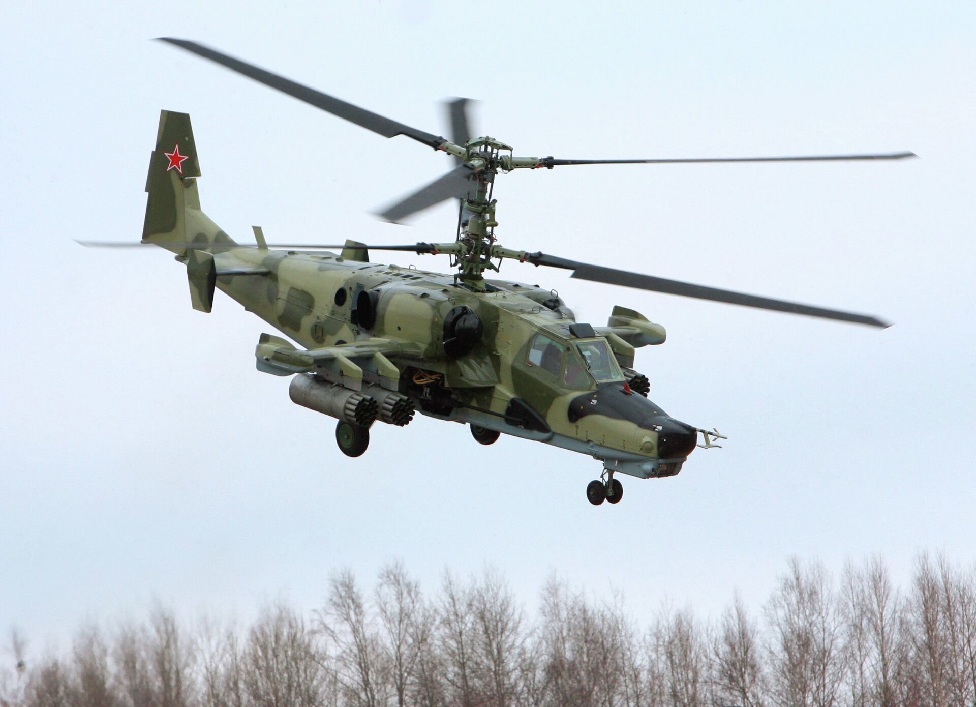 The Kamov Ka-50 attack helicopter, nicknamed the 'Black Shark' (Chernaya Akula), as it often features a matte black paint job. - Sputnik International, 1920, 07.10.2023