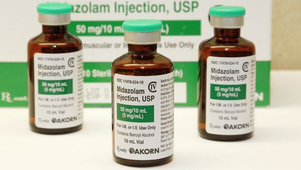 Oklahoma plans to resume executions Thursday, Jan. 15, 2015, after botching its last one and will use the same three-drug method as a Florida lethal injection scheduled for the same day. The drug mixture begins with the sedative midazolam and includes the same drugs used in Oklahoma’s botched execution of Clayton Lockett, who writhed on the gurney and moaned after he’d been declared unconscious. - Sputnik International