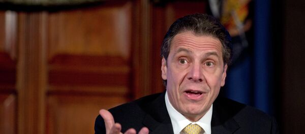 New York Gov. Andrew Cuomo speaks during a cabinet meeting in the Red Room at the Capitol, Wednesday, Feb. 25, 2015 New York Gov. Andrew Cuomo speaks during a cabinet meeting in the Red Room at the Capitol, Wednesday, Feb. 25, 2015 - Sputnik International