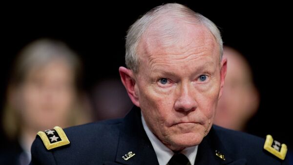 Joint Chiefs Chairman Gen. Martin Dempsey testifies on Capitol Hill in Washington, Tuesday, March 3, 2015, before the Senate Armed Services Committee - Sputnik International