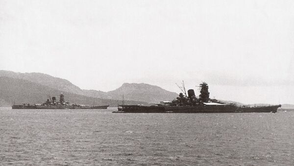 Musashi and Yamato in Truk Lagoon in early 1943 - Sputnik International