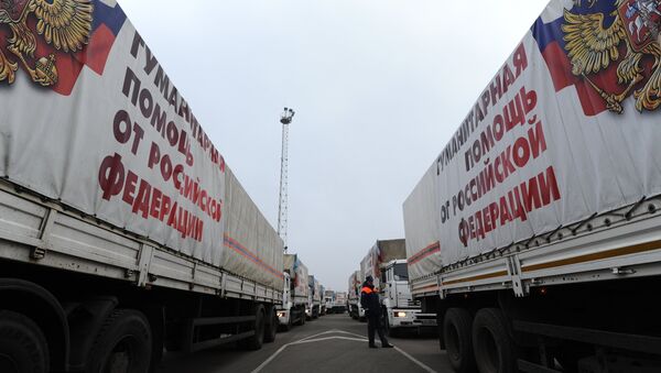 17th humanitarian aid convoy to southeast Ukraine - Sputnik International
