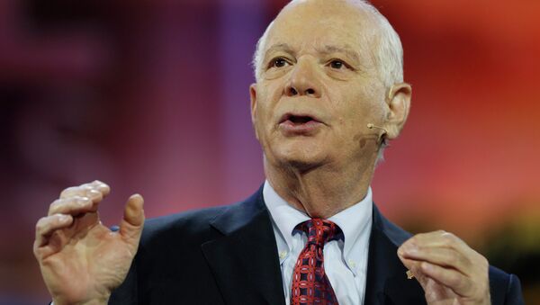 Senator Ben Cardin (D-MD) addresses the American Israel Public Affairs Committee (AIPAC) policy conference in Washington March 1, 2015 - Sputnik International