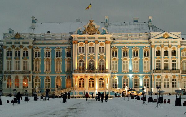 The Catherine Palace, above, was where the Tzarina Elizabeth had the Amber Room installed in 1755 and where officials tried to hide it under painted paper to save it from Nazi looting in 1941, to no avail. - Sputnik International