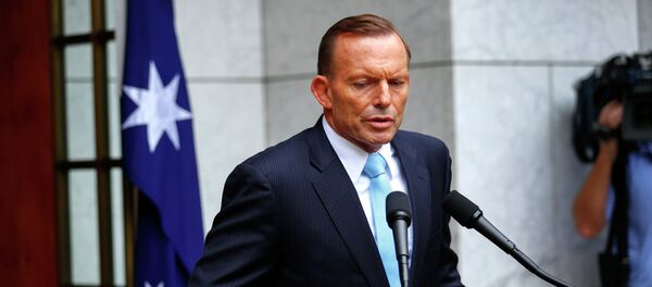 Australia's Prime Minister Tony Abbott addresses members of the media after a party room meeting at Parliament House in Canberra. File photo Australia's Prime Minister Tony Abbott addresses members of the media after a party room meeting at Parliament House in Canberra. File photo - Sputnik International