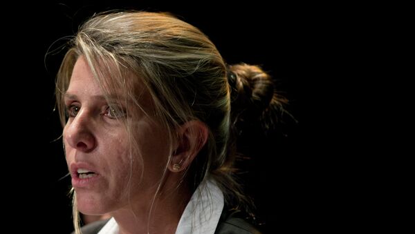 Sandra Arroyo Salgado, ex-wife of the late Argentina prosecutor Alberto Nisman, talks during a press conference in Buenos Aires, Argentina, Thursday, March 5, 2015. Salgado said that experts hired by the family of Argentine prosecutor concluded that he was killed and ruled out the hypothesis of suicide. - Sputnik International