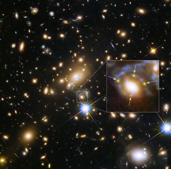  Galaxy cluster MACS j1149.5+223 and a supernova four times over - Sputnik International