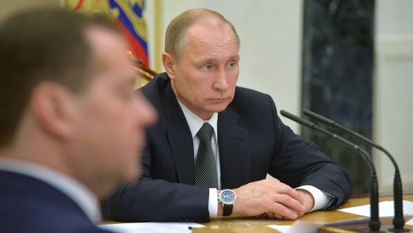 Russian President Vladimir Putin holds meeting with Government members - Sputnik International