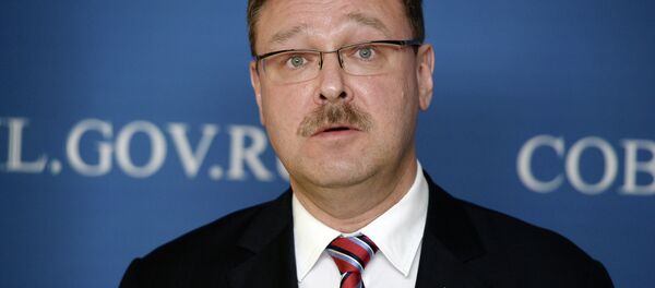 Konstantin Kosachyov meets with US Ambassador John F. Tefft Konstantin Kosachyov meets with US Ambassador John F. Tefft - Sputnik International