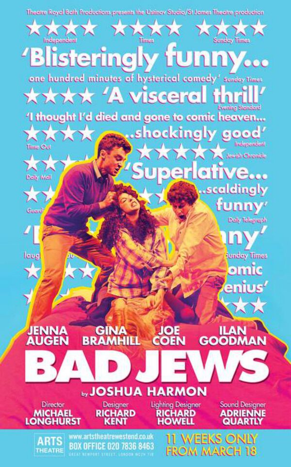 Poster for a play called Bad Jews - Sputnik International