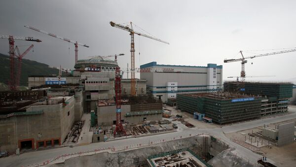 A nuclear reactor and related factilities as part of the Taishan Nuclear Power Plant, to be operated by China Guangdong Nuclear Power (CGN), is seen under construction in Taishan, Guangdong province - Sputnik International