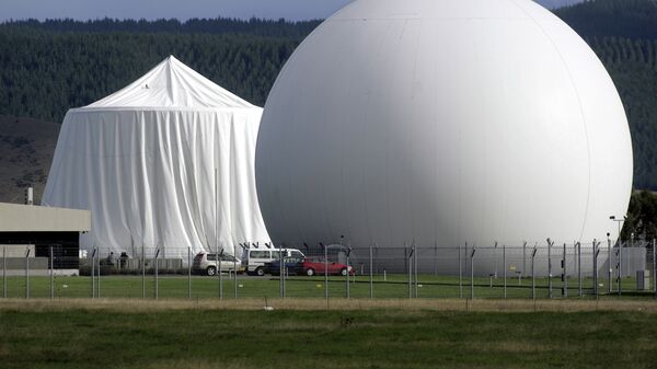 Satellite communications dome at Waihopai satellite communications interception station near Blenheim, New Zealand - Sputnik International