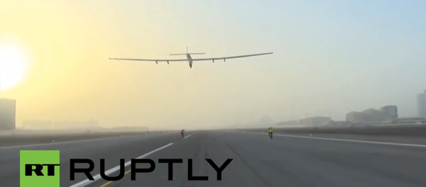 Sun Rays Instead of Jet Fuel: Solar Impulse 2 Takes Off Sun Rays Instead of Jet Fuel: Solar Impulse 2 Takes Off - Sputnik International