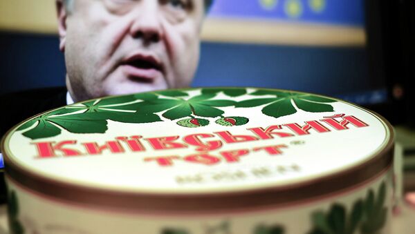 A Ukrainian blogger looking into publically disclosed financial documents about President Petro Poroshenko's Roshen candy factory in the city of Lipetsk Russia has calculated that the president's company paid nearly 100 million rubles (the equivalent to about $1.75 million US today ) in taxes into the Russian budget in 2014. - Sputnik International