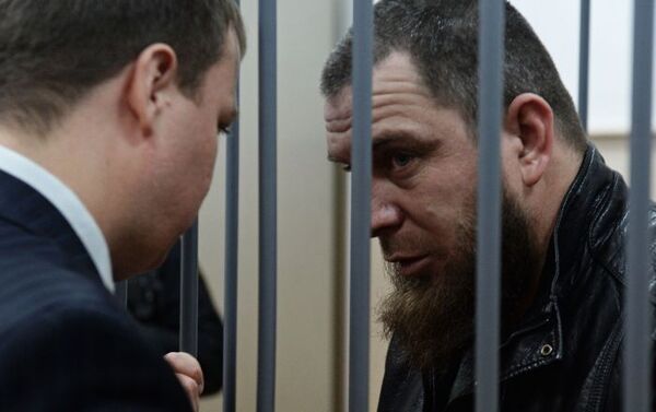 Suspects in the murder of politician Boris Nemtsov at Moscow's Basmanny Court. - Sputnik International