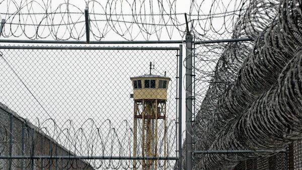 A watch tower is seen at the Wasatch facility during a media tour Thursday, Feb. 26, 2015, at the Utah State Correctional Facility in Draper, Utah. Gov. Gary Herbert said Thursday that he's opposed to the idea of allowing a state commission to pick a location to build a new prison instead of leaving the decision with the Legislature. - Sputnik International