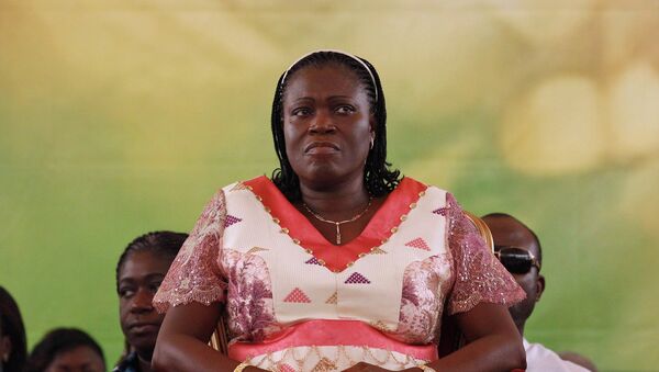 FILE In this Jan. 15, 2011 file photo, Simone Gbagbo attends a rally in support of her husband, former President Laurent Gbagbo, as Gbagbo was refusing to relinquish power after being defeated in 2010 elections, in Abidjan, Ivory Coast. - Sputnik International