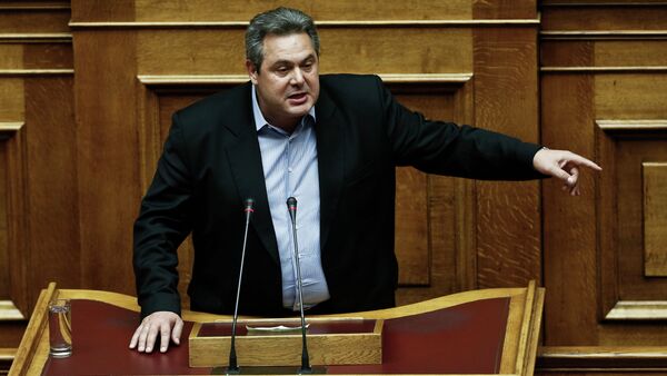Greece Defense Minister Panos Kammenos - Sputnik International